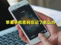 苹果手机如何解锁ID密码？苹果手机忘记密码最简单解锁方法